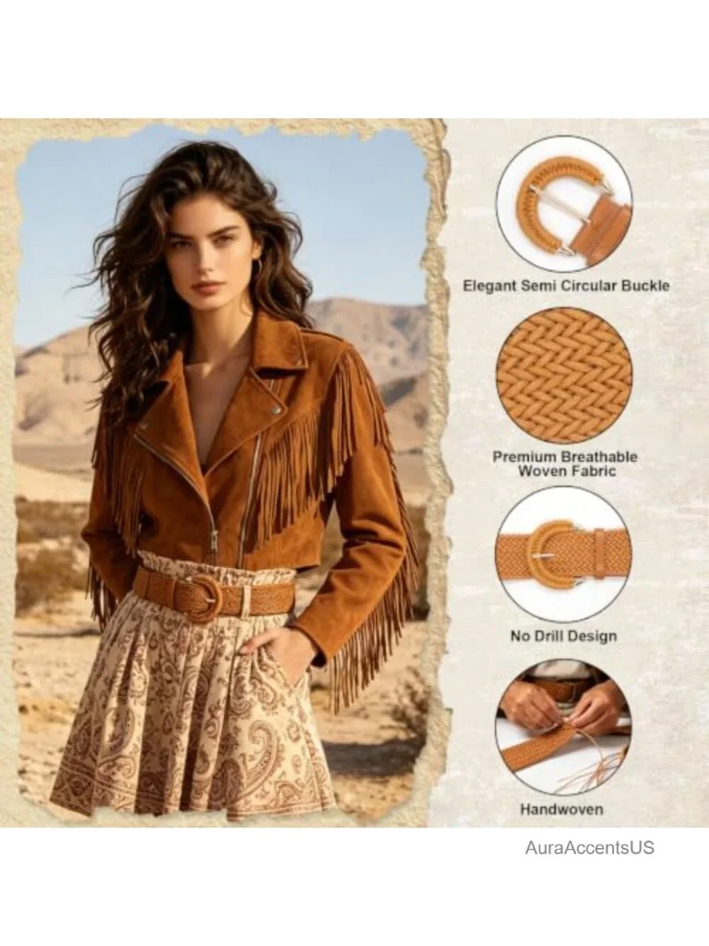 Women Braided Belt for Dress Wide Boho Belt Fashion Straw Woven Waist Belt